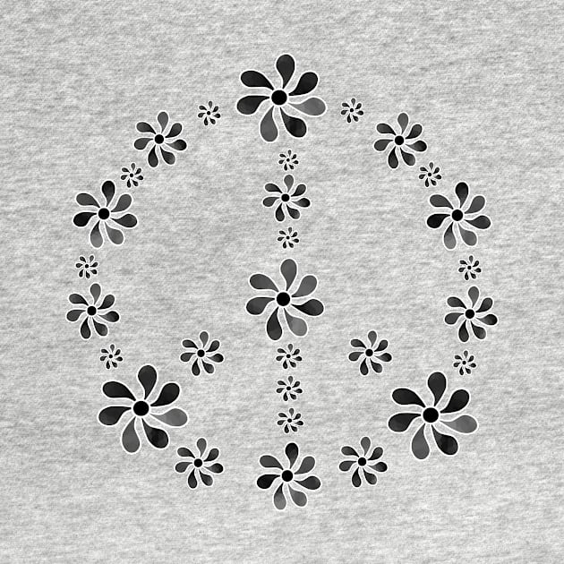 Peace Symbol Flowers by SartorisArt1